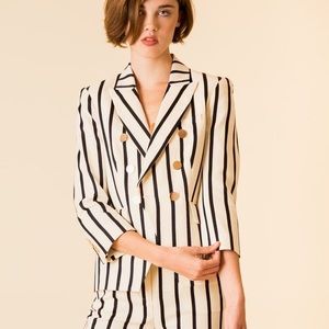 VERONICA BEARD striped blazer size 4